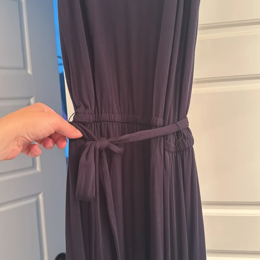 Michael Kors Beach, Blouse Top, Navy Maxi Dress - Picture 3 of 6